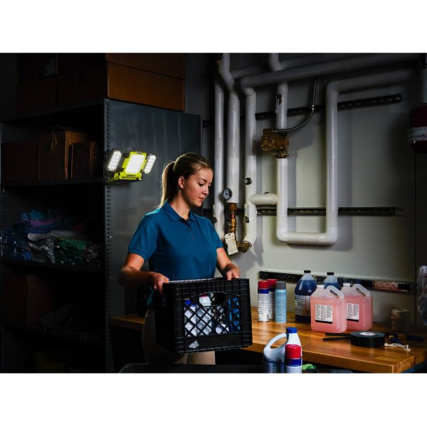 Triple panneau lumineux LED Hybrid (18V et secteur) - 3 intensités : 3000 / 1500 / 800 Lumens - 5133005397