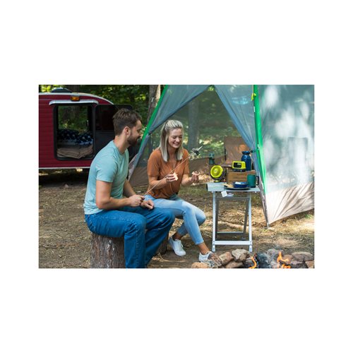 Ventilateur à pince 18V - diamètre 11 cm - tête orientable haut/bas & droite/gauche - 2 vitesses 2 500 - 3 400 tr/min RYOBI - 5133005400