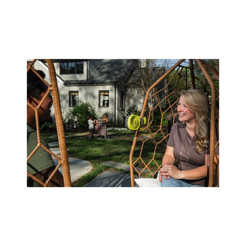 Ventilateur à pince 18V - diamètre 11 cm - tête orientable haut/bas & droite/gauche - 2 vitesses 2 500 - 3 400 tr/min RYOBI - 5133005400