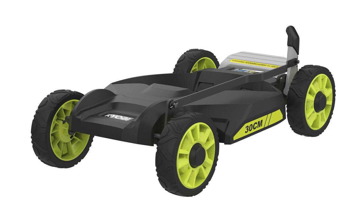 Tondeuse de ville sans fil RYOBI RY18LMC30A-120 18V One+ largeur de coupe 30 cm avec batterie et chargeur - 5133005918 