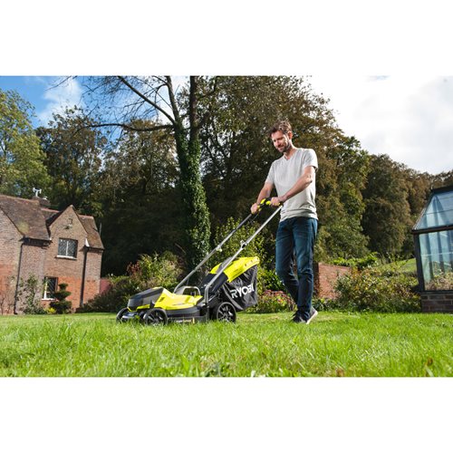 Tondeuse poussée RYOBI 18V ONE+™ - 33 cm (vendue sans batterie ni chargeur) OLM1833B - 5133004305