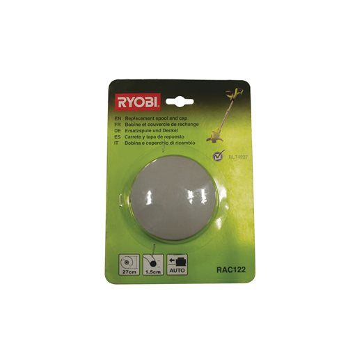 Bobine simple RYOBI fil torsadé Ø 1,5 mm + couvercle pour coupe-bordures électriques RAC122 - 5132002670