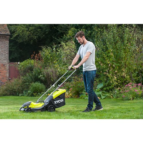Tondeuse poussée RYOBI RY18LMH37LT25-250 18V ONE+™ - 33 cm (1 x 4,0 Ah) RLM18X33B40 - 5133004306