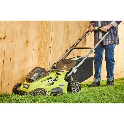 Tondeuse RYOBI tractée à la demande POWER ASSIST™ 36V MAX POWER - 40 cm (1 x 5,0 Ah) RLM36X41H50PG - 5133005543