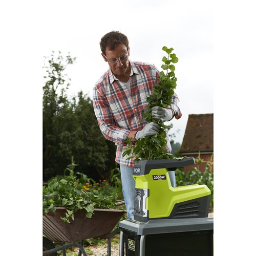 Broyeur de végétaux électrique RYOBI 3000 W - Silencieux RSH3045U - 5133004335