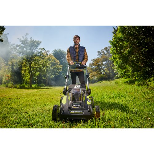 Tondeuse tractée RYOBI Brushless 36V MAX POWER - 51 cm (1 x 6,0 Ah High Energy) RY36LMX51A160 - 5133004589