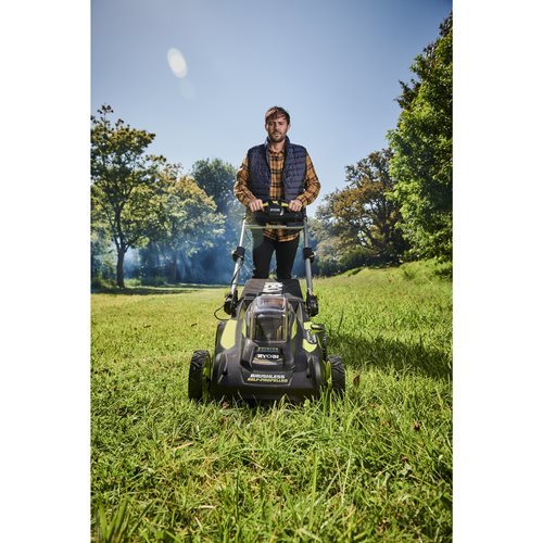 Tondeuse tractée RYOBI Brushless 36V MAX POWER - 51 cm (1 x 6,0 Ah High Energy) RY36LMX51A160 - 5133004589