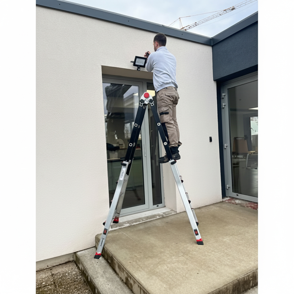 Échelle pliable 4x4 FLEX UP+ 2 pieds réglables TUBESCA COMABI - 00094156