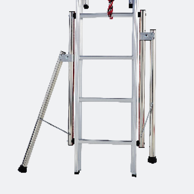 ÉCHELLE PRONOR COULISSE CORDE 2 PLANS ACCÈS À 7.5M - TUBESCA COMABI - 01232113