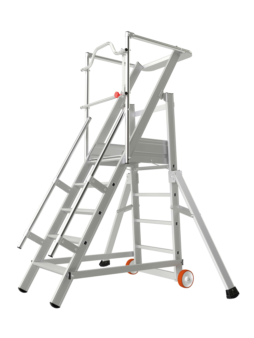 ESCALIER MOBILE 5 MARCHES HAUTEUR DE TRAVAIL 3.10M - TUBESCA COMABI - 02271105