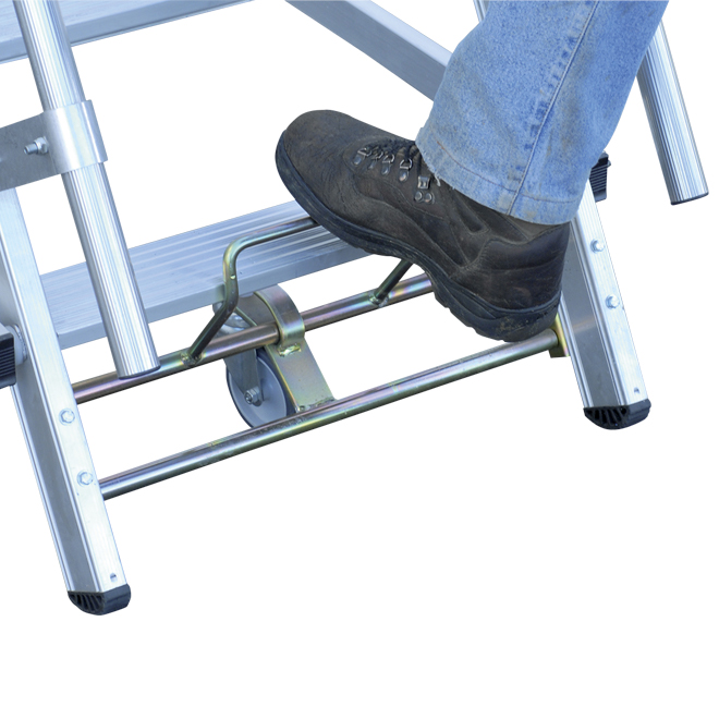 ESCALIER MOBILE 10 MARCHES HAUTEUR DE TRAVAIL 4.18 M - TUBESCA COMABI - 02271110