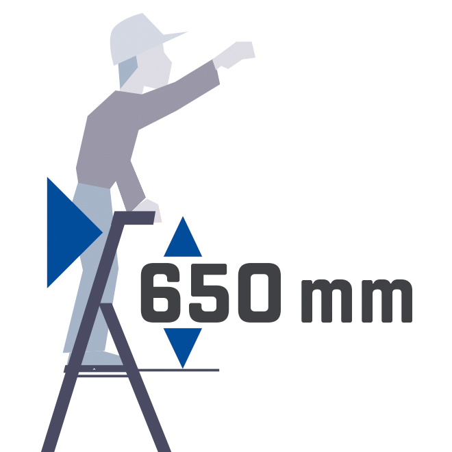 MARCHEPIED PRO 7 MARCHES ACCÈS À 3.54M - TUBESCA COMABI - 02370007