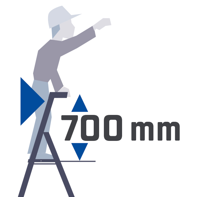MARCHEPIED PROBAT 4 MARCHES ACCÈS À 2,95M - TUBESCA COMABI - 02376004