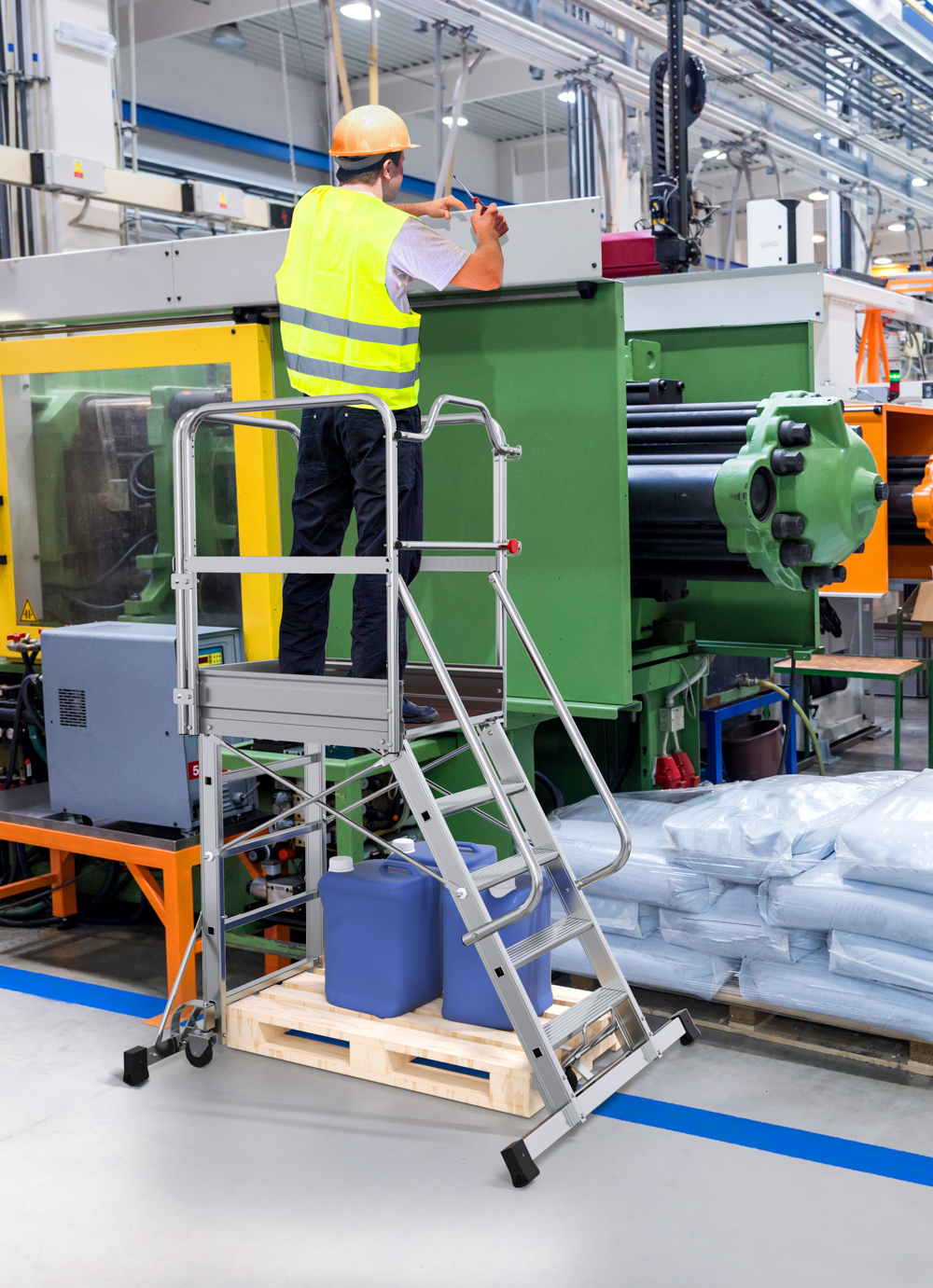 PASSERELLE D'ENTRETIEN HAUTEUR DE TRAVAIL 3.13M - TUBESCA COMABI - 02378005