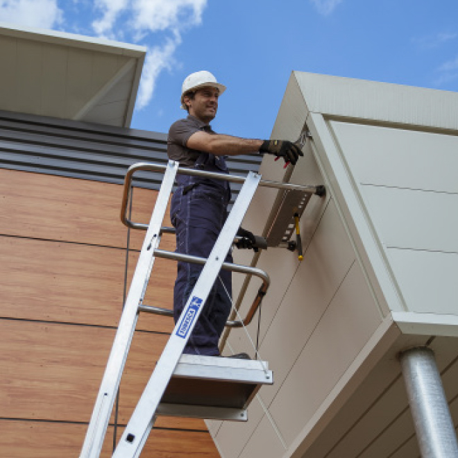 ÉCHELLE D'APPUI À COULISSE ALU - ACCÈS 4.95M - TUBESCA COMABI - 02432108