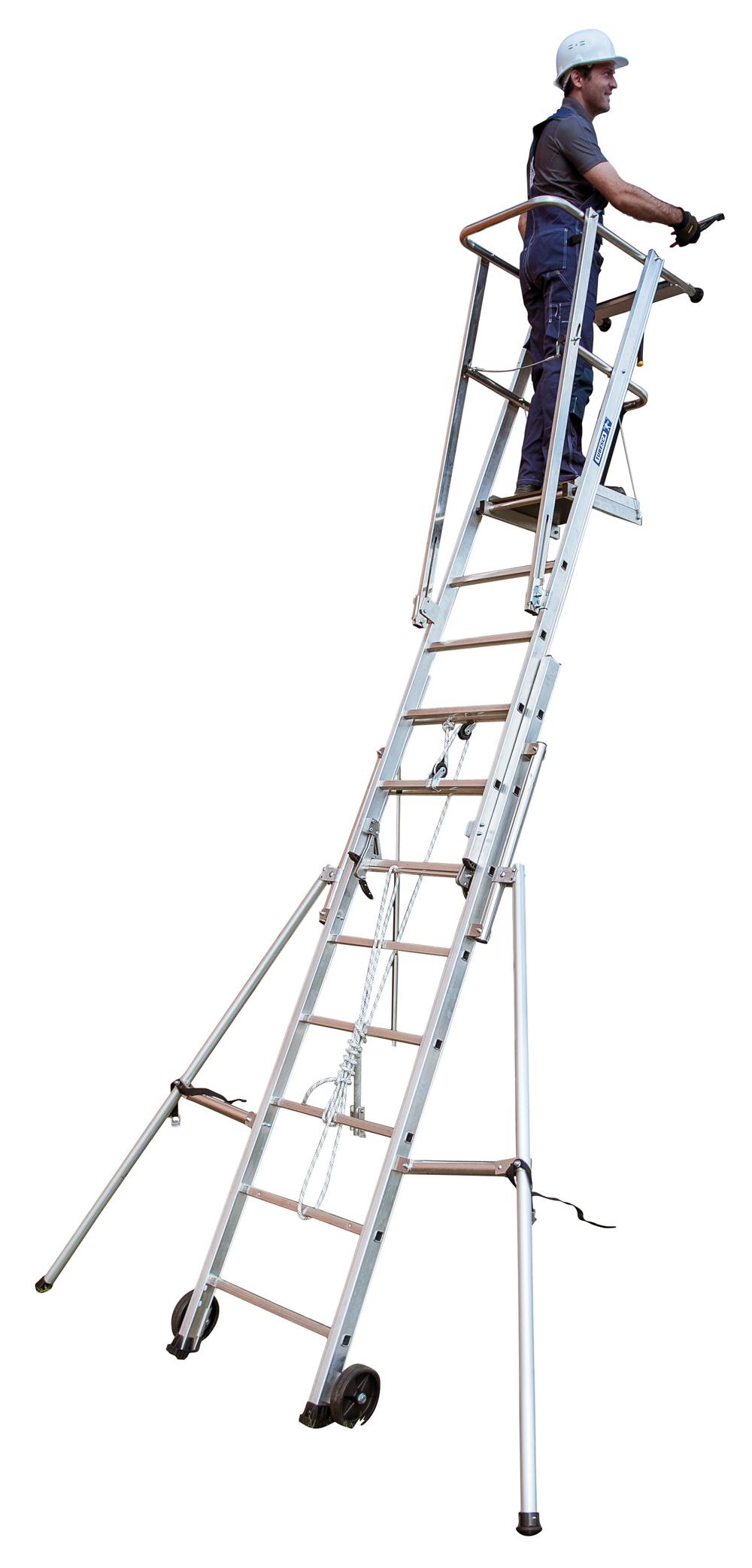 ÉCHELLE D'APPUI À COULISSE ALU - ACCÈS 4.95M - TUBESCA COMABI - 02432108