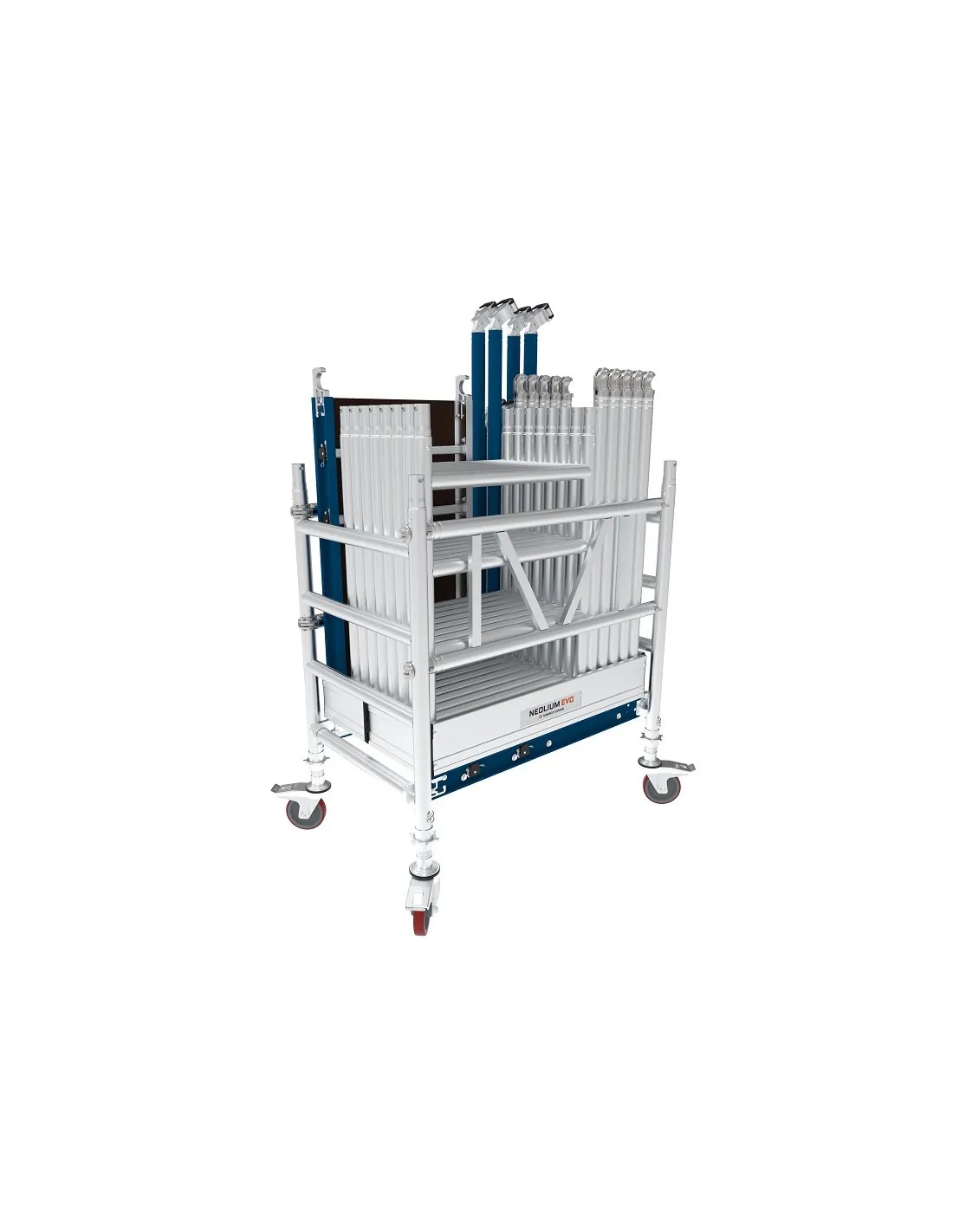 ÉCHAFAUDAGE NEOLIUM EVO ALU ROULANT HAUT TRAVAIL 6.2M TUBESCA COMABI 02976420