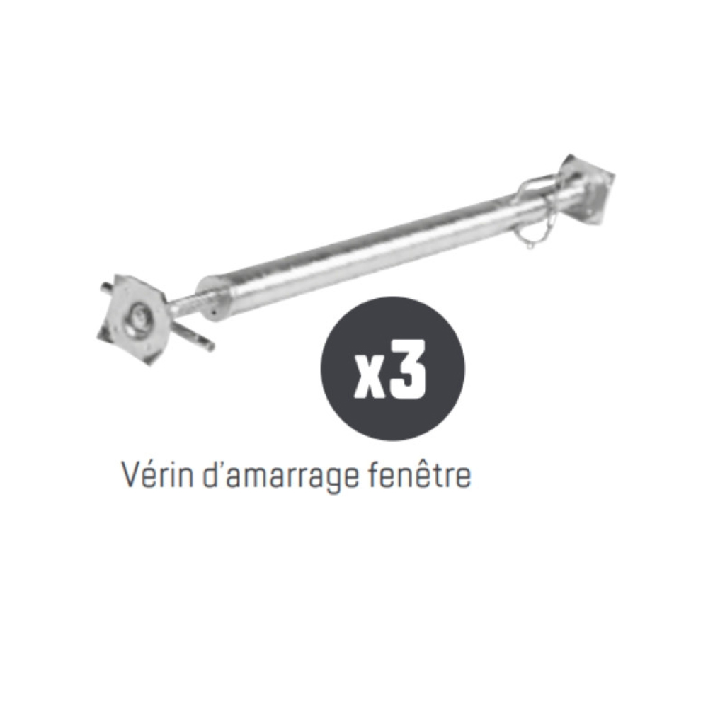 Lot de 3 amarrages vérin TUBESCA COMABI - 04000163