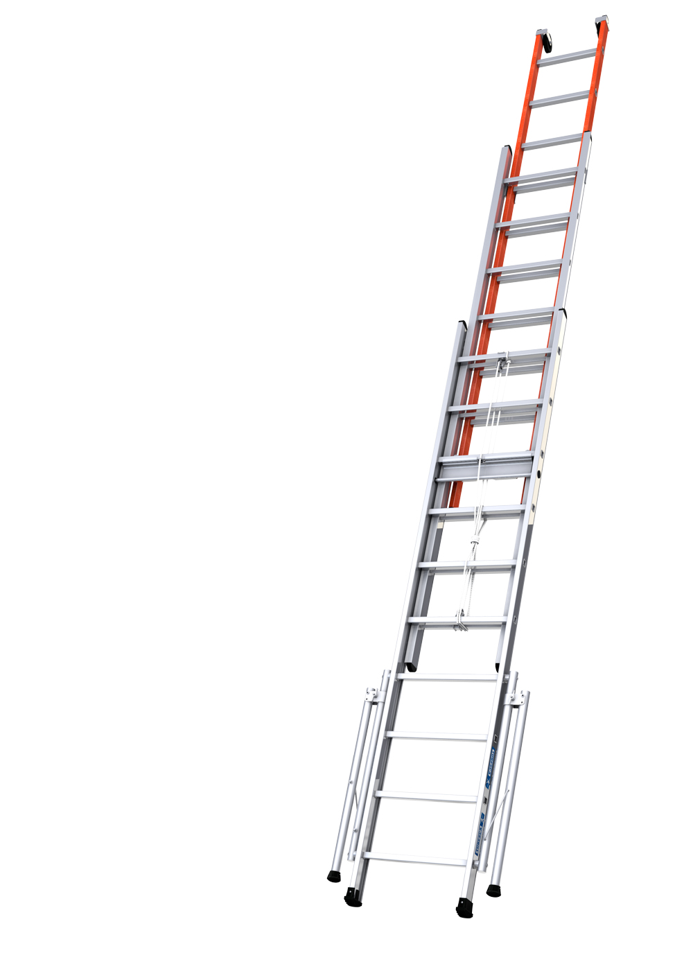 ÉCHELLE ISOLEX COULISSE À CORDE 3 PLANS ACCES À 9.76M - TUBESCA COMABI - 04431113