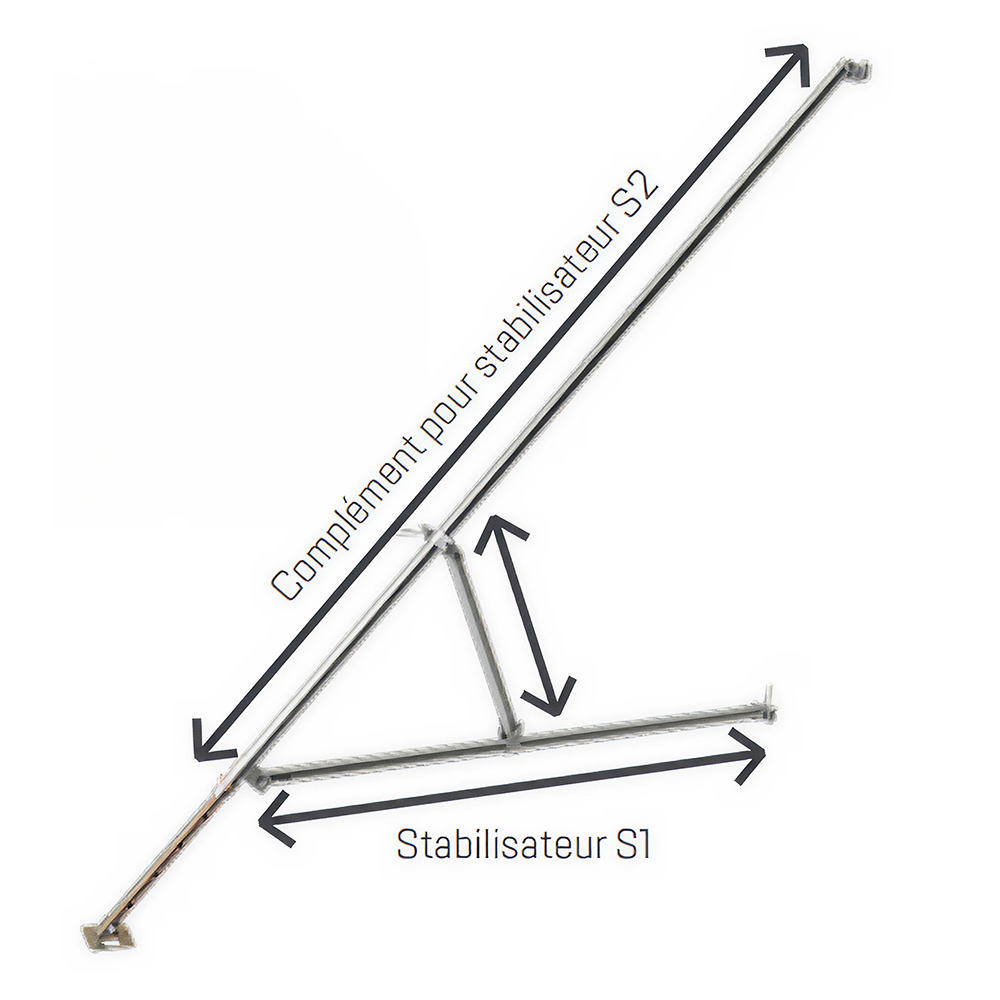 Lot de 3 compléments stabilisateurs acier S2 TUBESCA COMABI - 0P000664