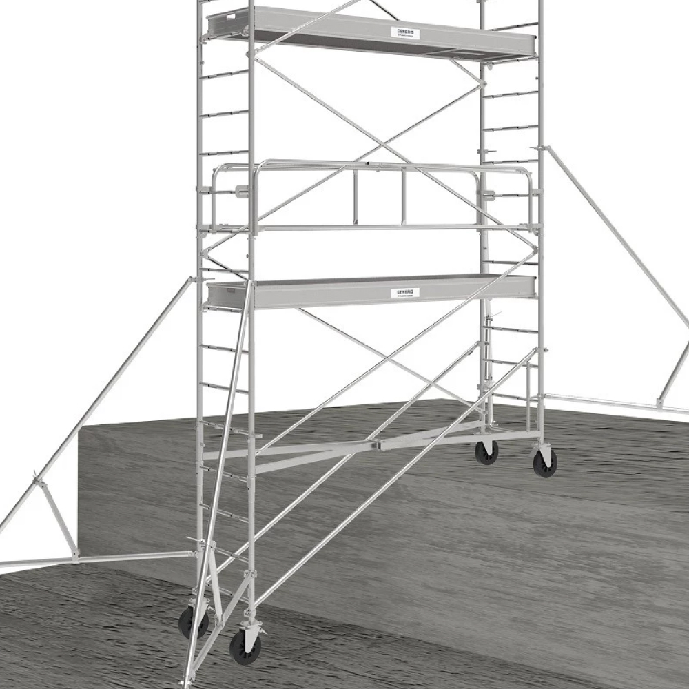 Échafaudage GÉNÉRIS 950 - 9,30 m travail évolutif 12 m avec réhausses optionnelles TUBESCA COMABI - 0P000733