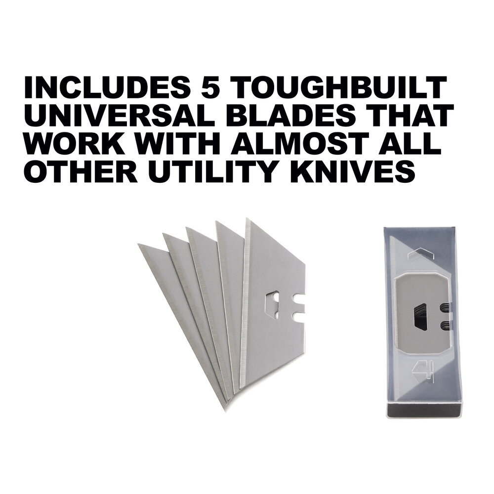 Cutter grattoir 2 en 1 TOUGHBUILT 5 lames - TBH4S501