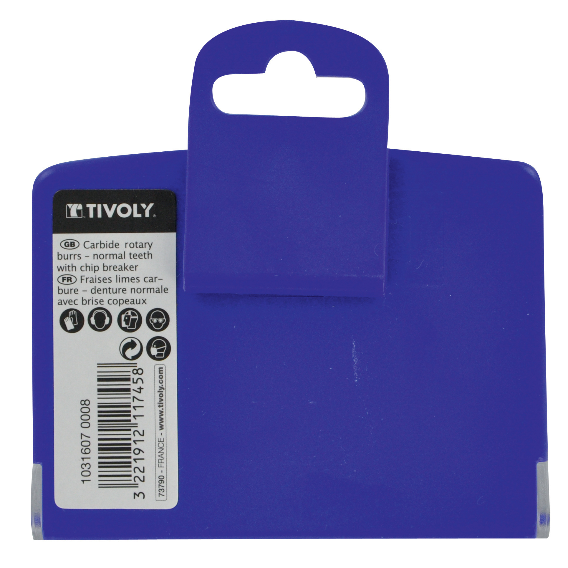 5 fraises limes rotatives carbure Ø 8mm Denture normale avec brise copeaux queue de 6mm TIVOLY - 10316070008