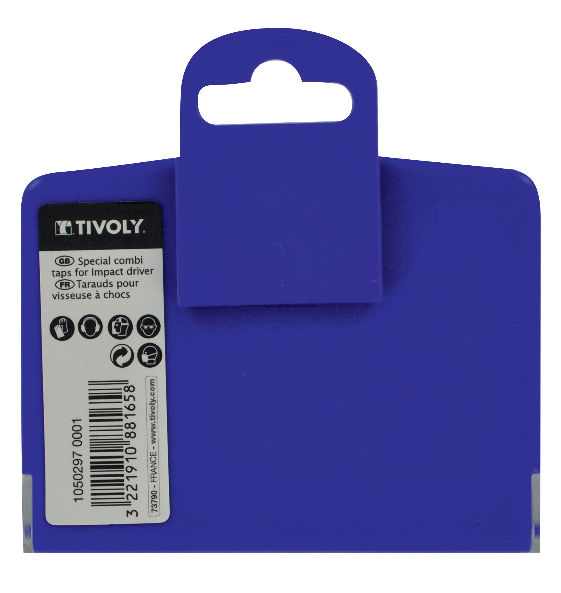 7 pièces - 6 forets taraudeurs fraisureurs HSS queue hexagonale M3 à M10 -Porte-embout Quick change TIVOLY - 10502970001