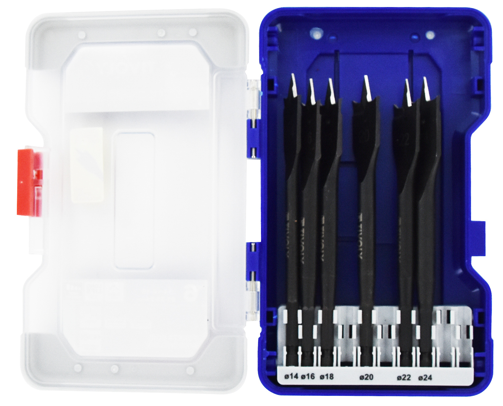 6 mèches bois plates Ø 14 à 24mm TIVOLY - 10802570001