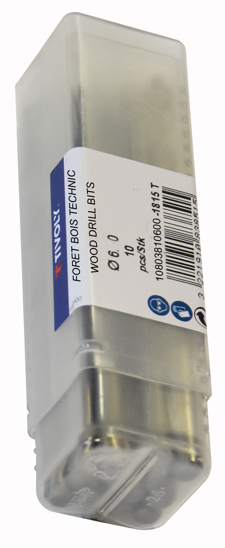 Foret bois 3 pointes -Queue cylindrique (Tube) / L: 133 Ø: 10 TIVOLY - 10803811000