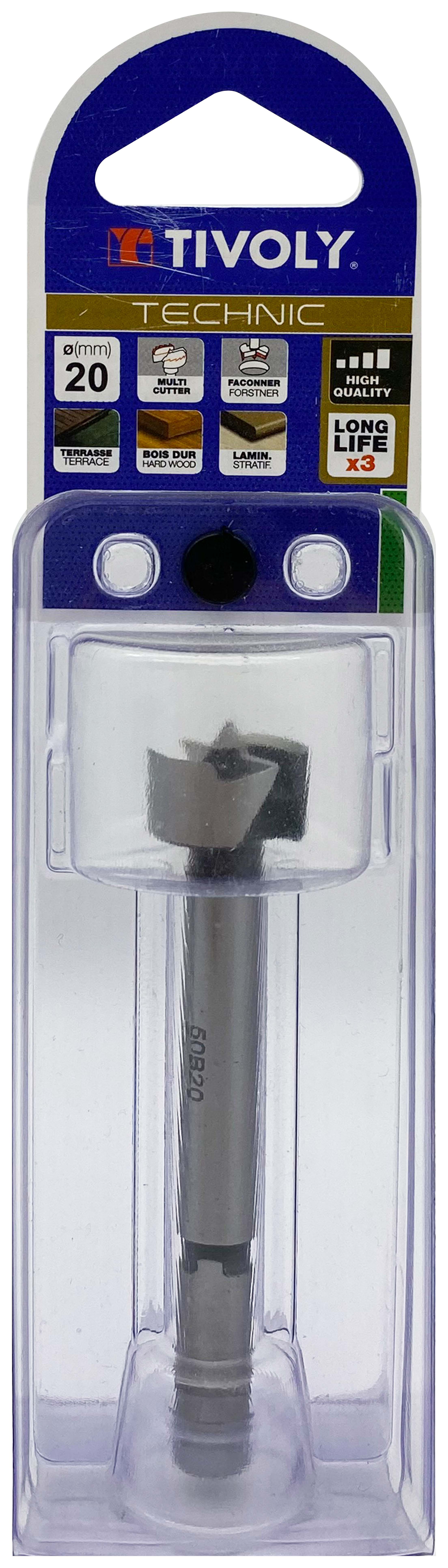 Mèche à façonner Forstner (Blister) / L: 90 Ø: 20 TIVOLY - 10804622000