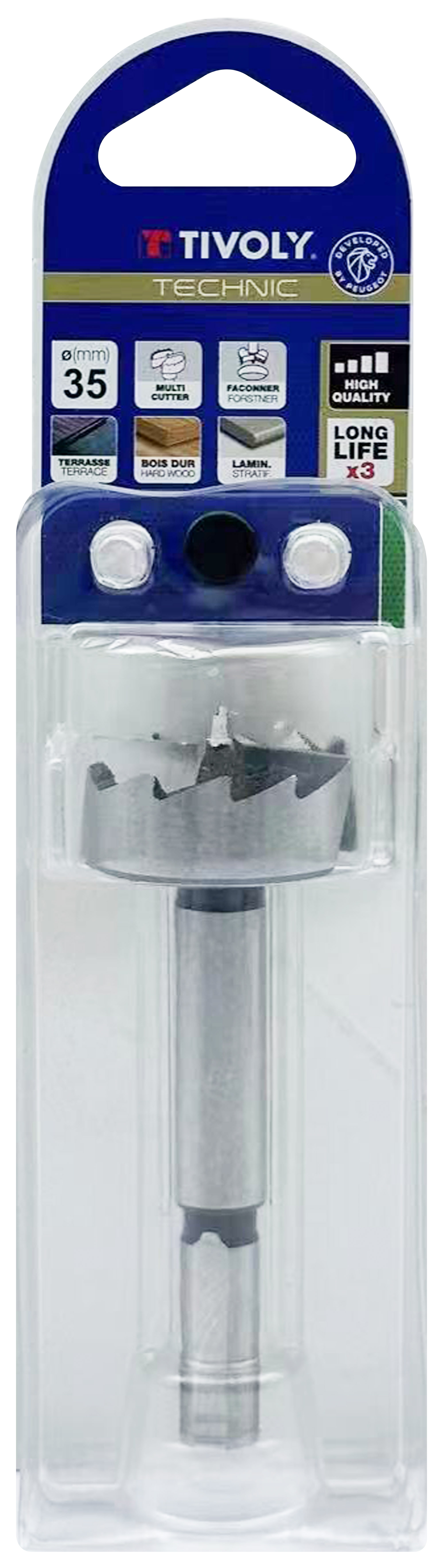 Mèche à façonner Forstner (Blister) / L: 90 Ø: 35 TIVOLY - 10804623500