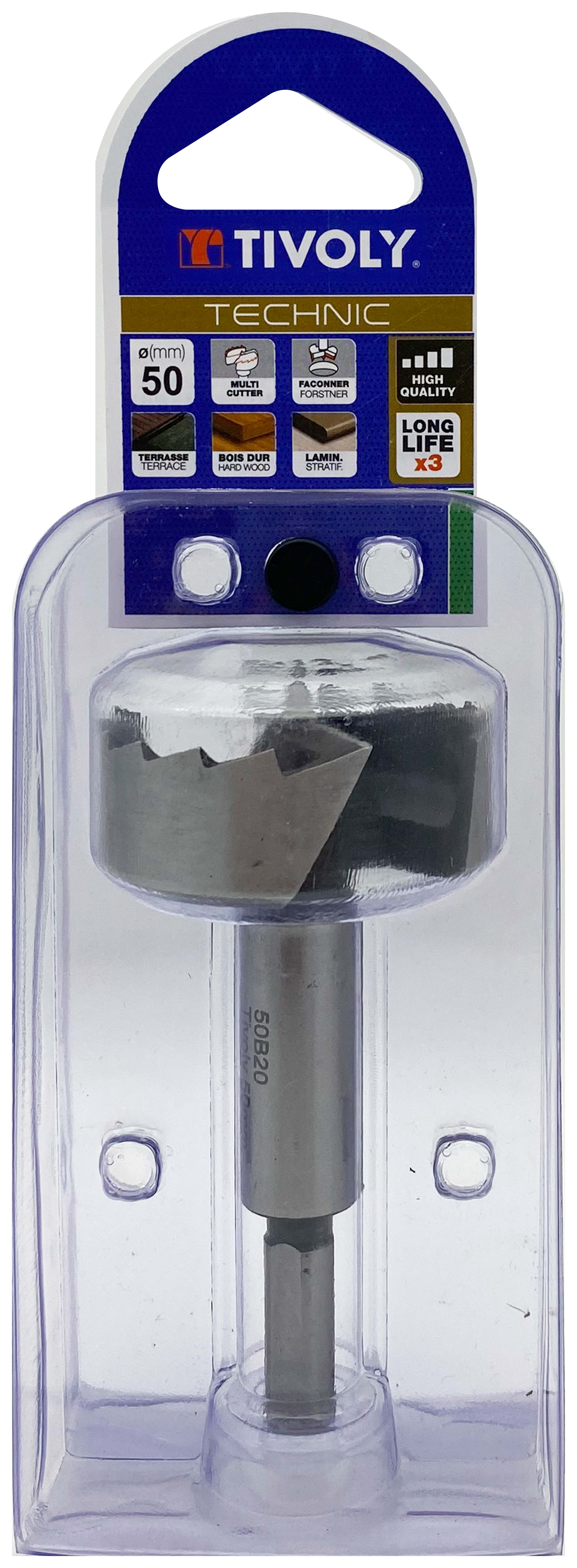 Mèche à façonner Forstner (Blister) / L: 90 Ø: 50 TIVOLY - 10804625000