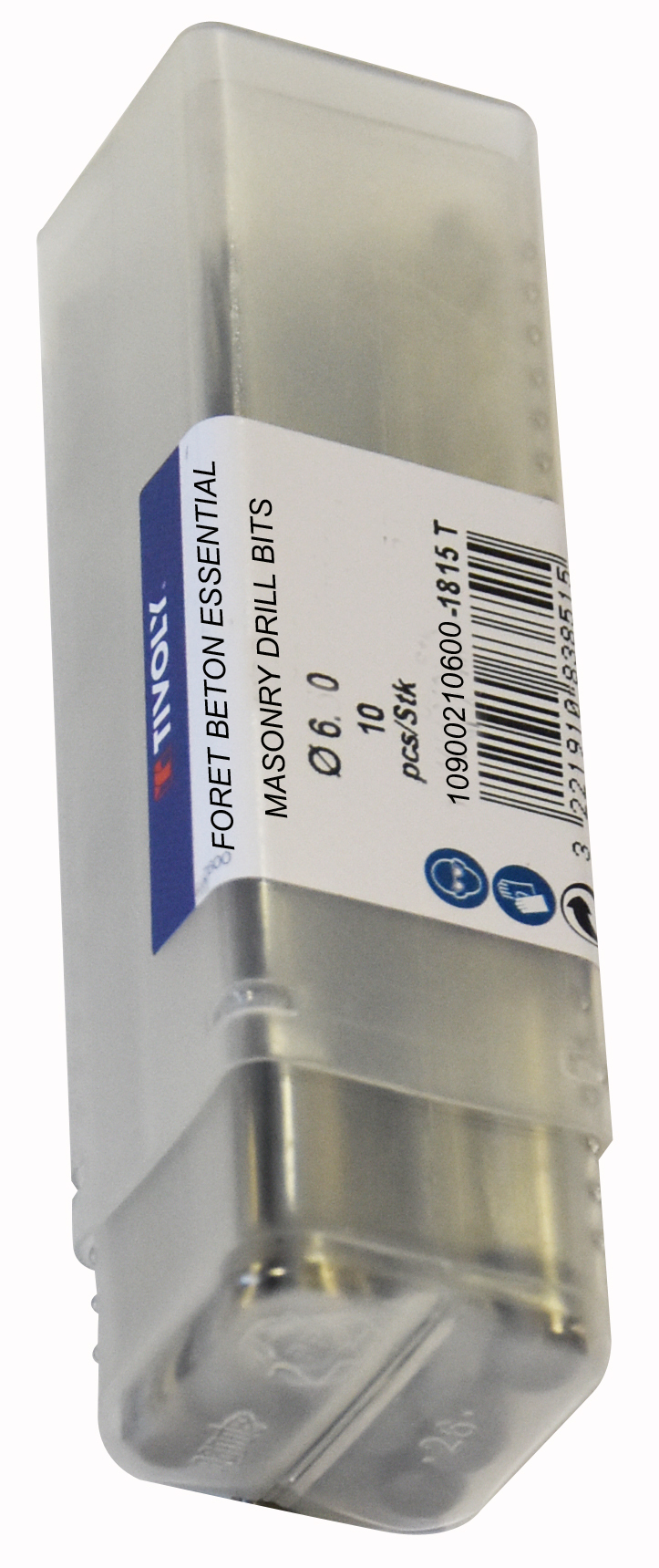 Foret bétons -Queue cylindrique (Tube) / L: 120 Ø: 9 TIVOLY - 10900210900