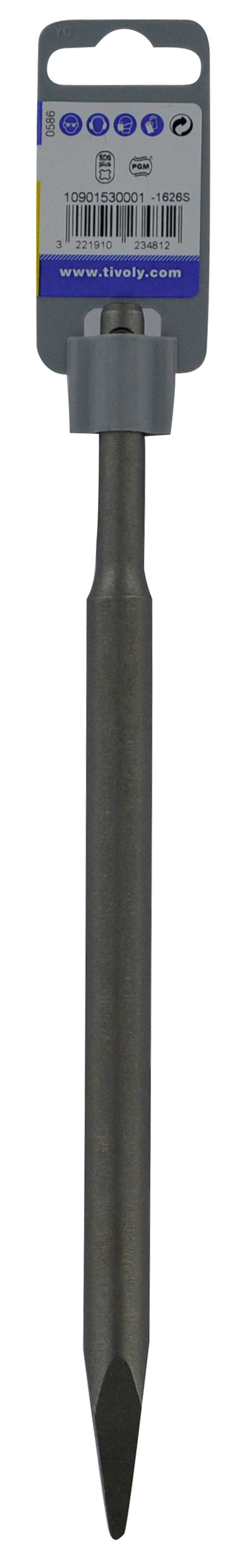 Pic pointu L250mm -SDS+ (Clip SDS brochable) / L: 250 Ø: 14 TIVOLY - 10901530001