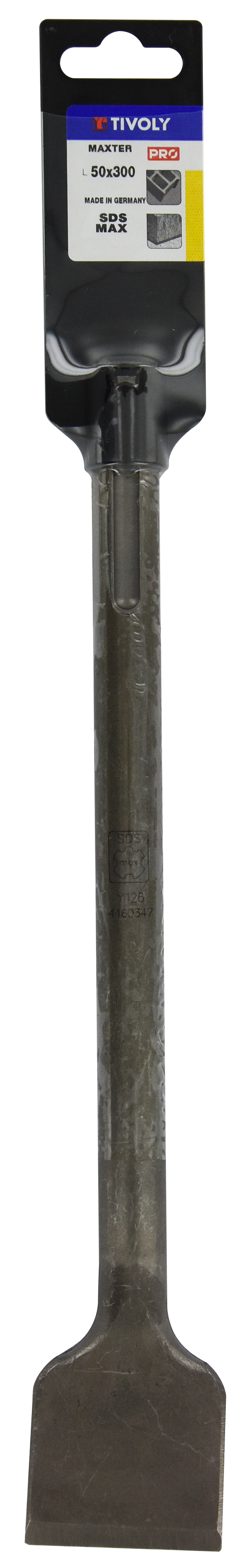 Burin coudé L50x400mm -SDS max (Clip SDS brochable) / L: 400 Ø: 50 TIVOLY - 10906330003