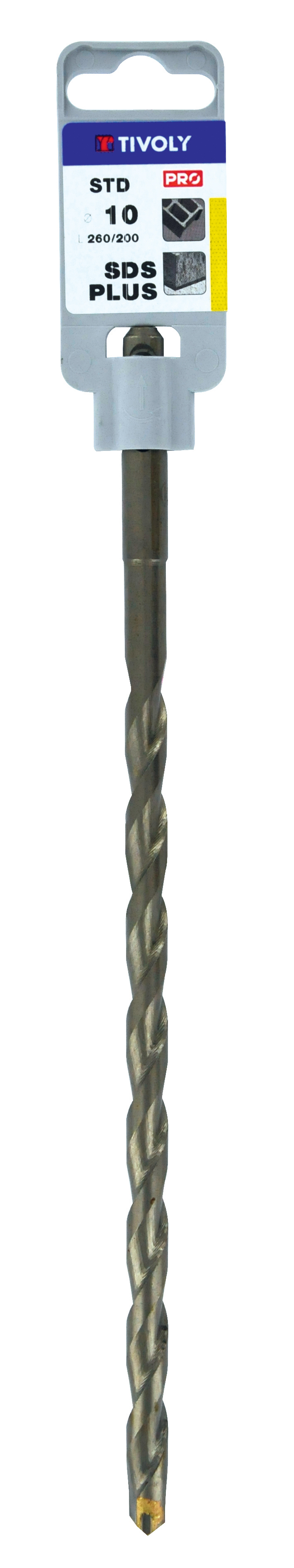 Foret bétons -SDS+ -L260mm (Clip SDS brochable) / L: 260 Ø: 14 TIVOLY - 10912331400