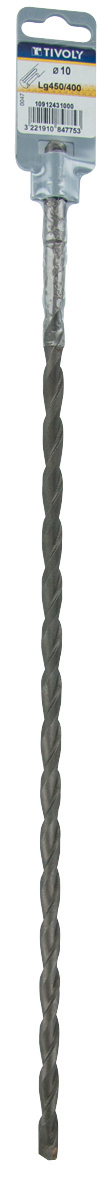 Foret bétons -SDS+ -L460mm (Clip SDS brochable) / L: 450 Ø: 18 TIVOLY - 10912431800