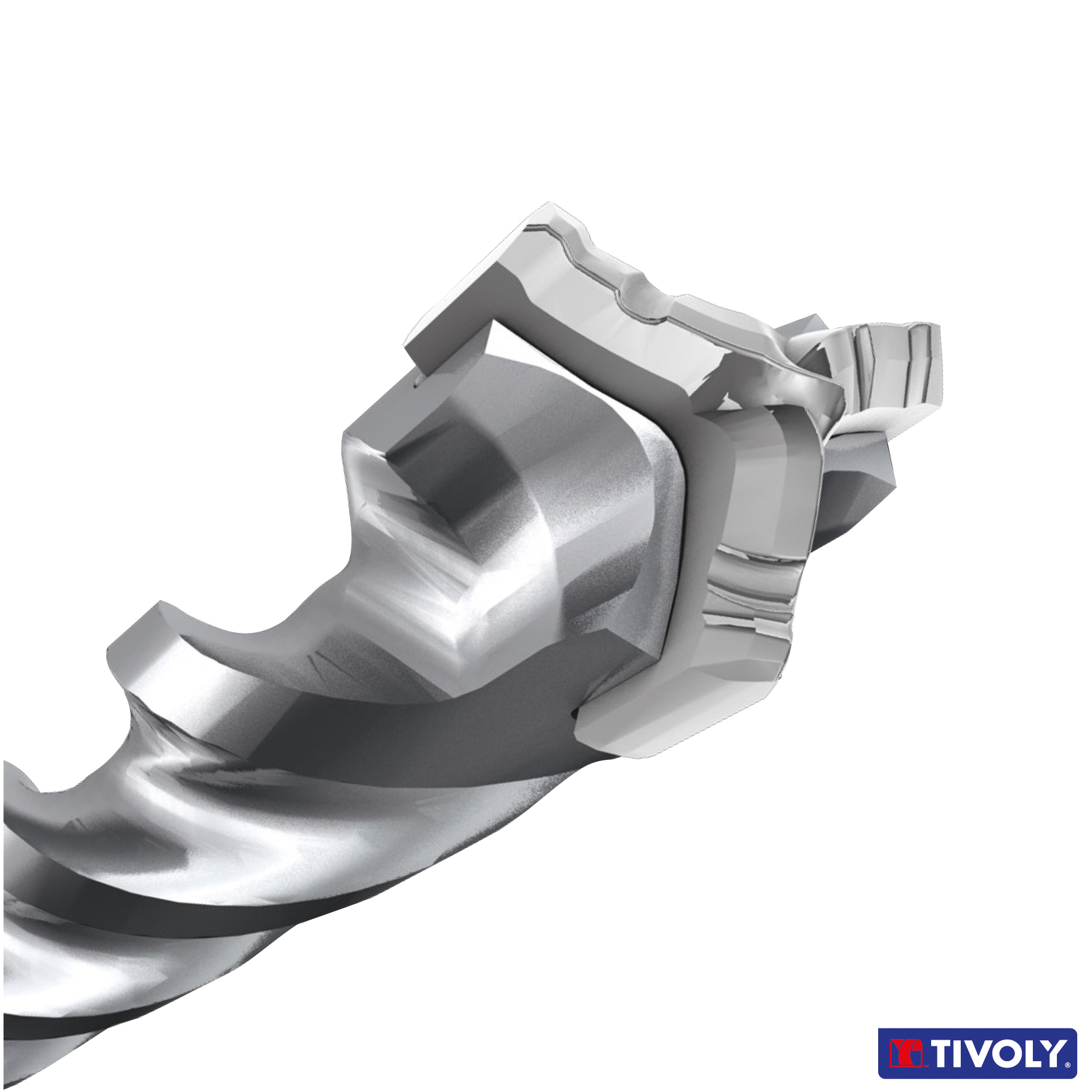 Foret bétons 3 taillants MASTER3 -L260mm -Pointe de centrage -Triple goujures -SDS+ / L: 300 Ø: 20 TIVOLY - 10923032000