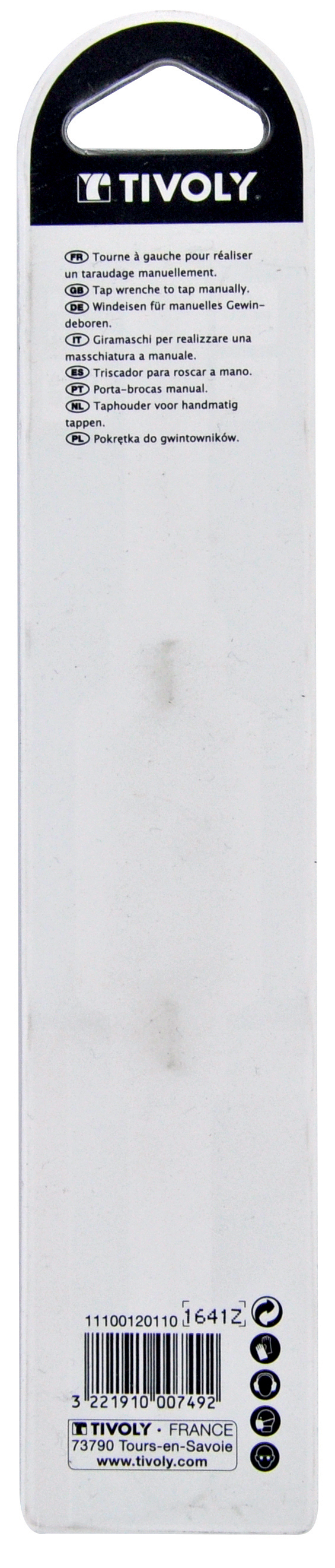 PORTE-TARAUDS Ø N°1 M3-M12 TIVOLY - 11100120110