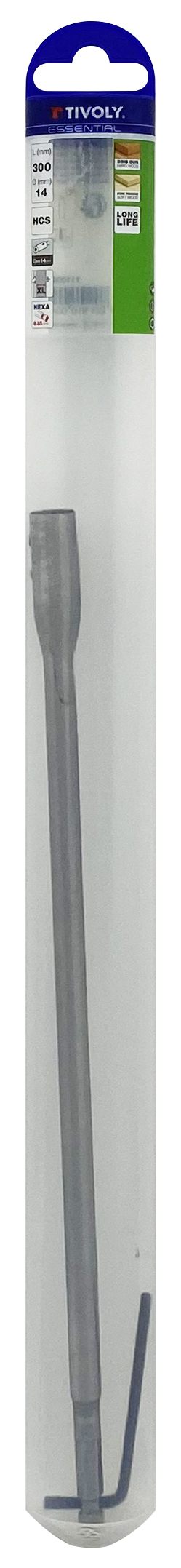 Rallonge bois plate L300mm queue hexagonale TIVOLY - 11100820001