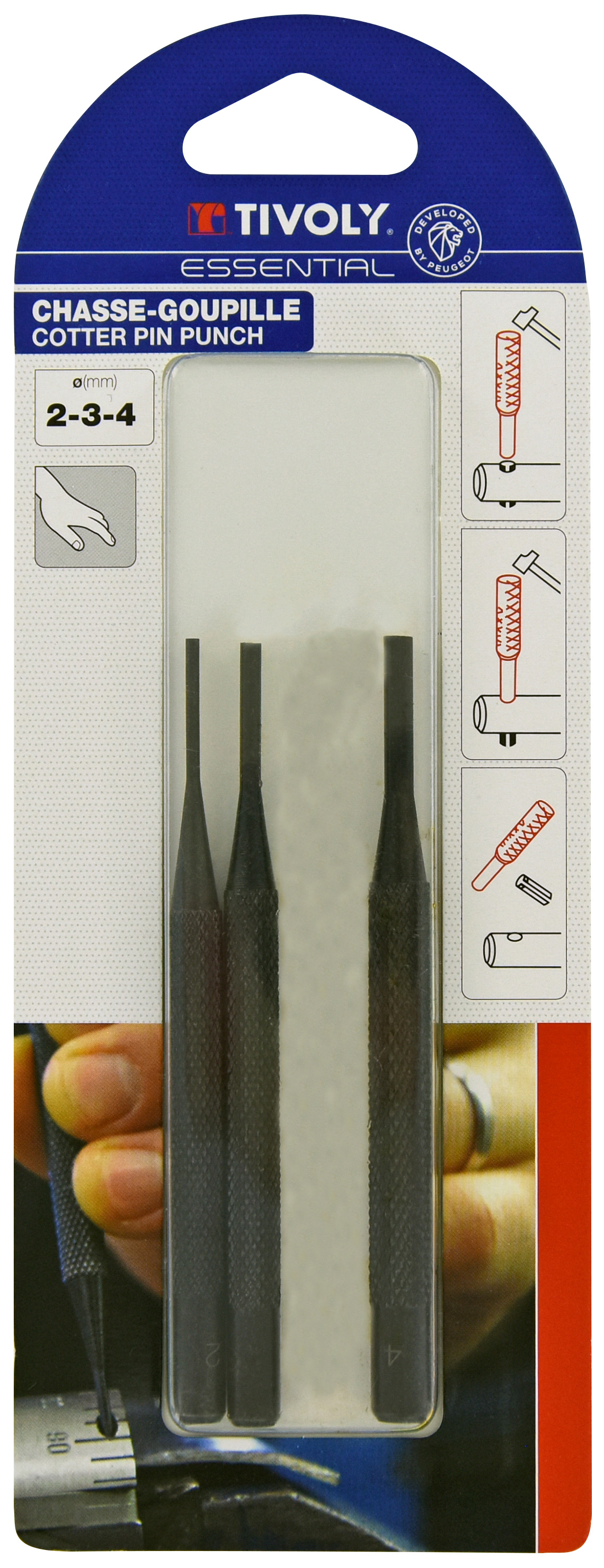 Chasse goupilles Ø 2-3-4 TIVOLY - 11101020003