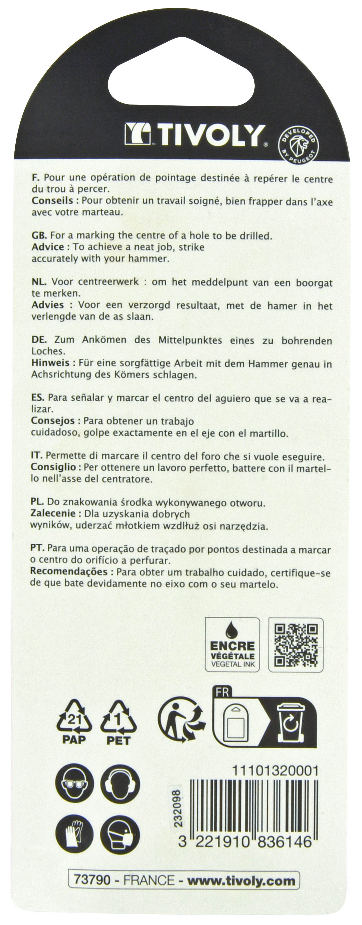 Pointeaux Ø 8-12 TIVOLY - 11101320001