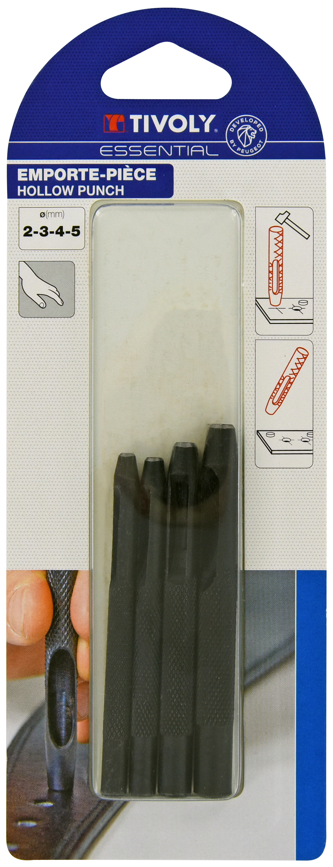 Emporte-pièces Ø 2-3-4-5 TIVOLY - 11102020001