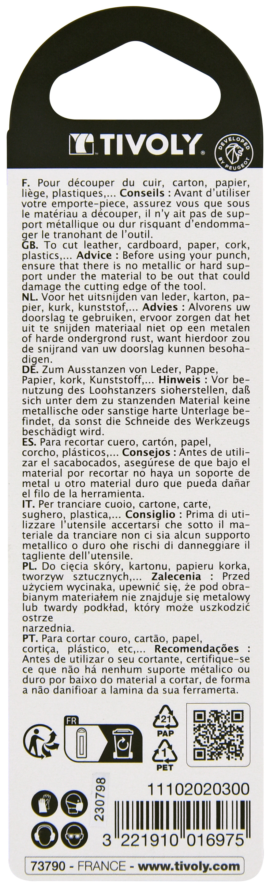 Emporte-pièces Ø 3 TIVOLY - 11102020300