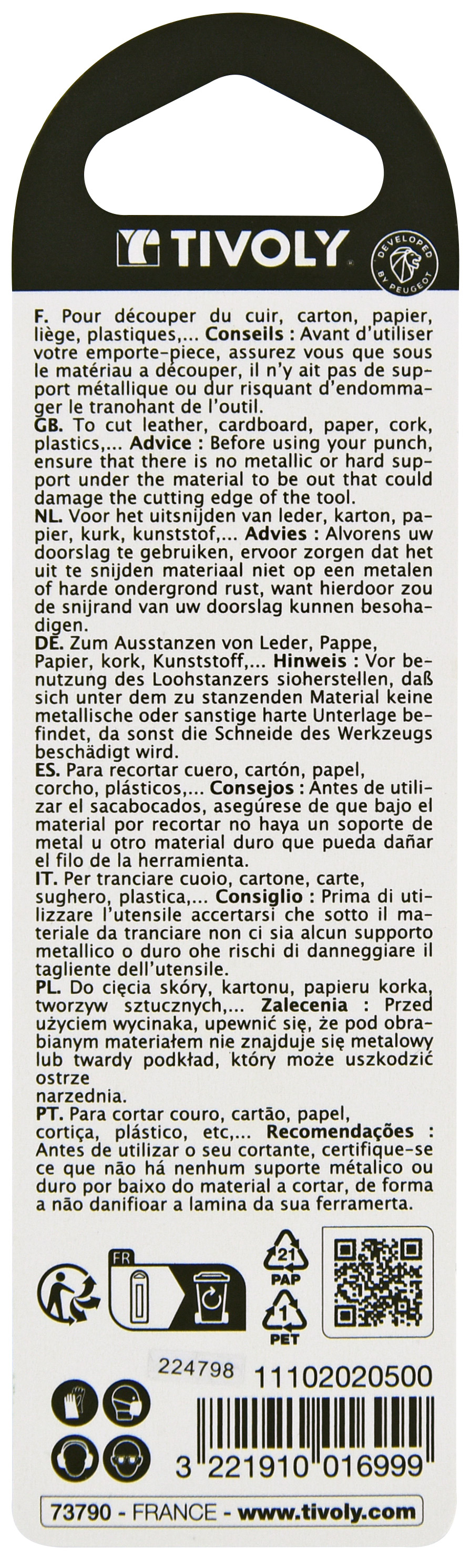 Emporte-pièces Ø 5 TIVOLY - 11102020500