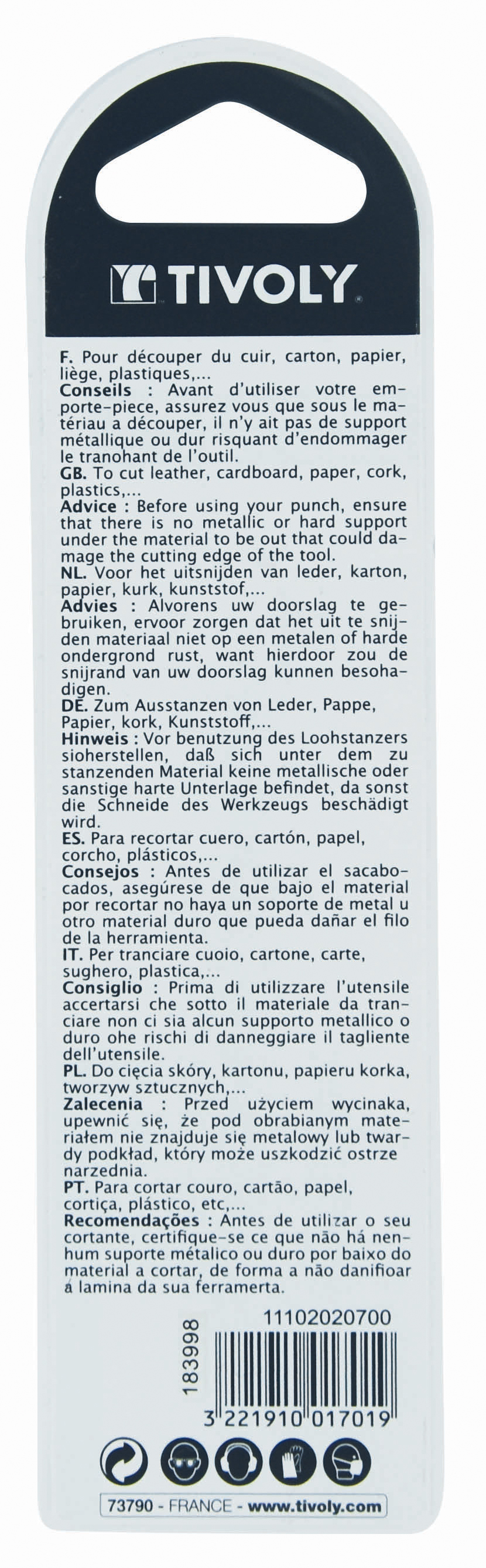 Emporte-pièces Ø 10 TIVOLY - 11102021000