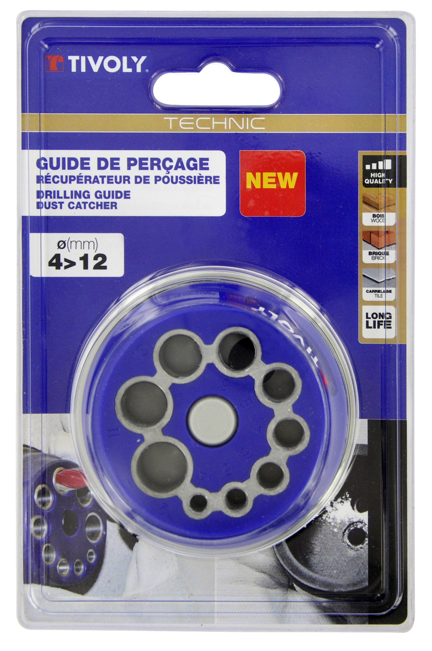 Guide perçage PILOT4 Ø 4 à 12mm TIVOLY - 11110220004