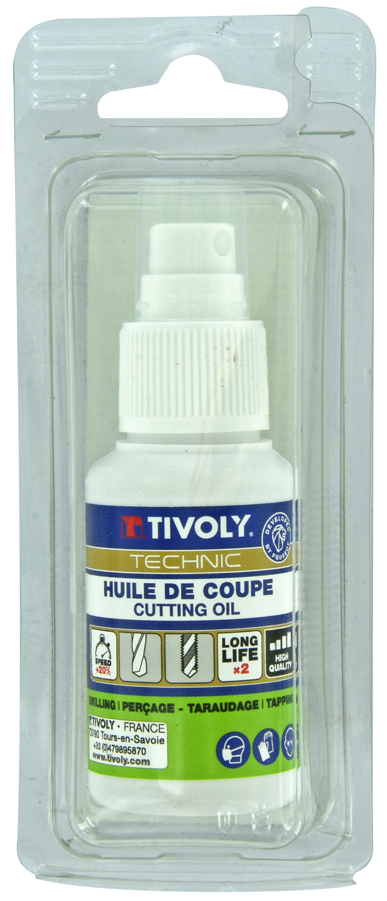 Huile de coupe biodégradable 70% (50 ml) TIVOLY - 11111820001