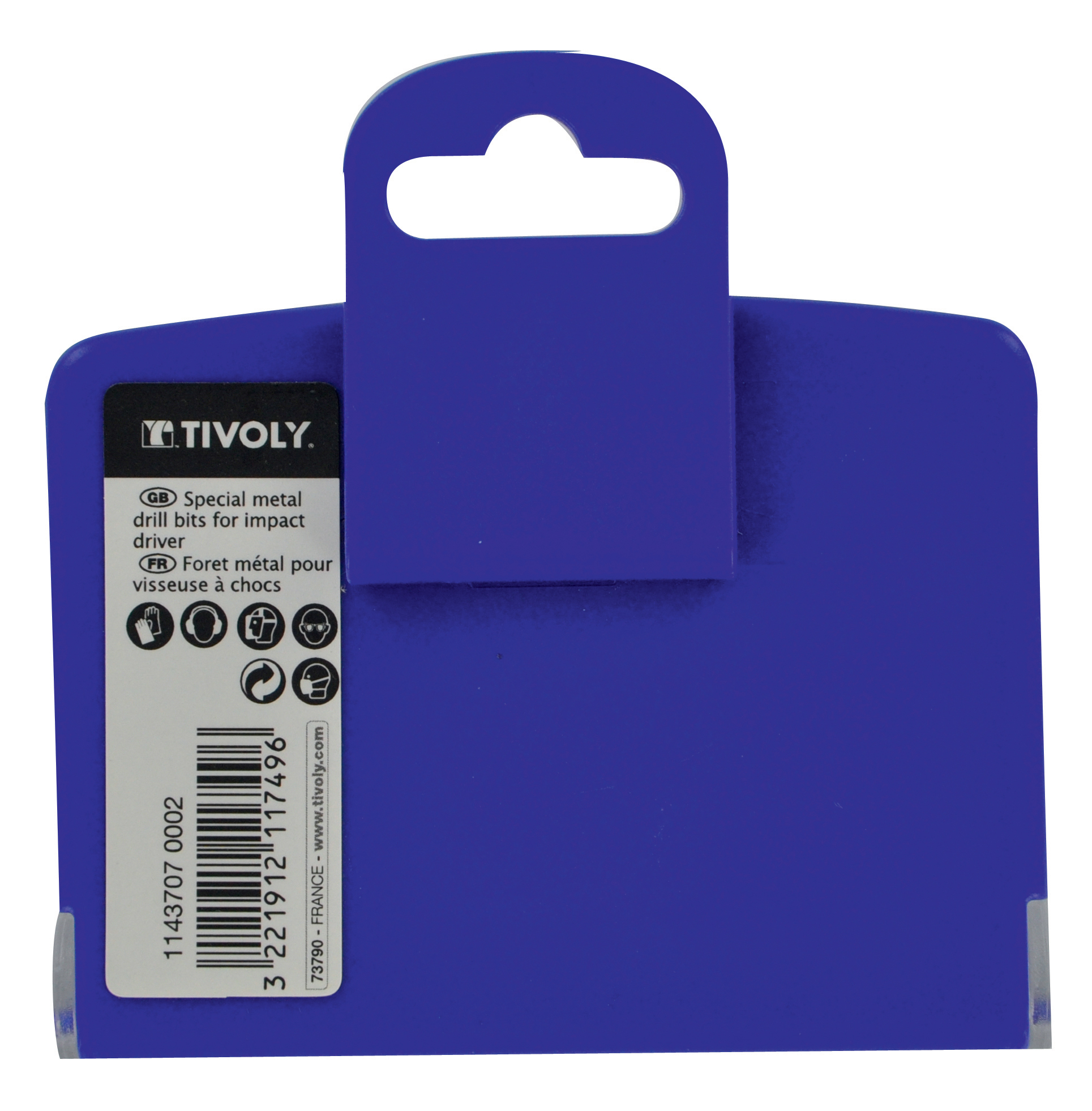 7 pièces - 6 forets métaux HSS monoblocs pointe en croix queue hexagonale 1/4’’ Ø 3 à 10mm + 1 porte-embout TIVOLY - 11437070002